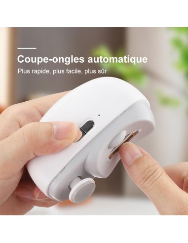 2 en 1 Coupe-ongles Électrique Automatique avec Polissage 