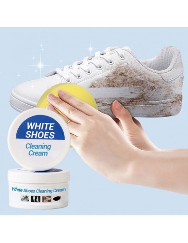 Crème de Nettoyage pour Chaussures Blanches 