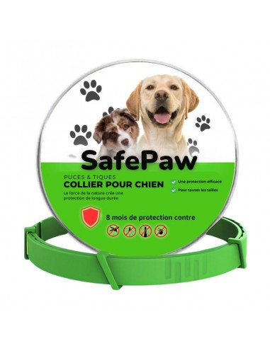 Collier Anti-Puces et Anti-Tiques SafePaw 