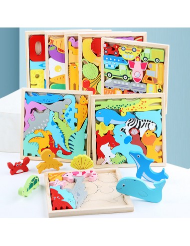 🌲Puzzles en Bois pour Tout-petits 