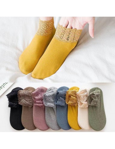 (🎅VENTE ANTICIPÉE DE NOËL🎅)Chaussettes Chauffantes En Dentelle à La Mode(4/8 PAIRS) 