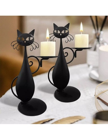 Bougeoir Chat Noir 