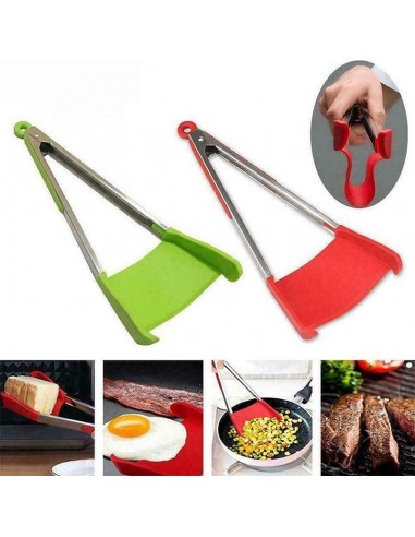 2 en 1 Spatule et Pince de la Cuisine 