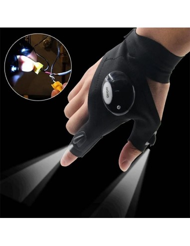 Gants avec Lumières LED Étanches 