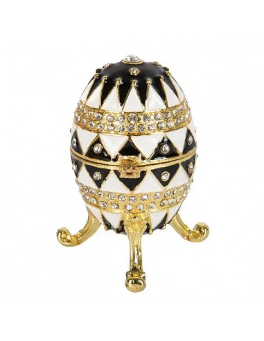 ŒUF DE FABERGÉ ÉLÉGANCE NOIR REPRODUCTION 