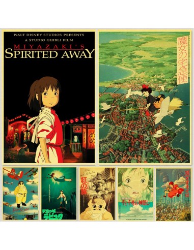 Affiche Studio Ghibli Vintage - XL 