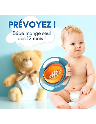 ASSIETTE BÉBÉ ANTI-RENVERSEMENT| BolMagic 360°™ 