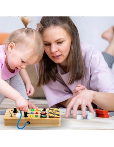 Tableau en bois électrique Montessori | BusyBoard™ 