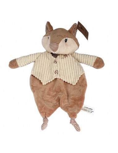 Doudou plat Renard en costume - La Galleria 