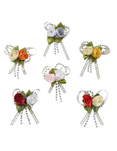 Fleur en satin - Embellissement 