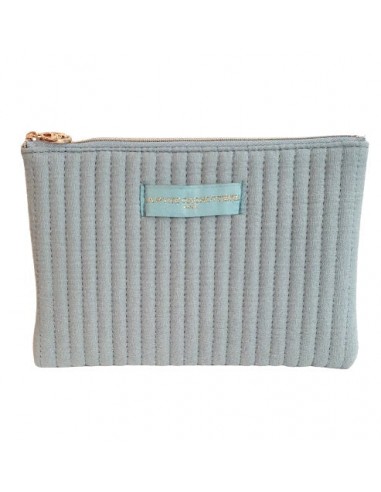 Pochette matelassée bleue 