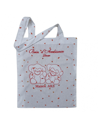 Tote Bag Couple de Singes 