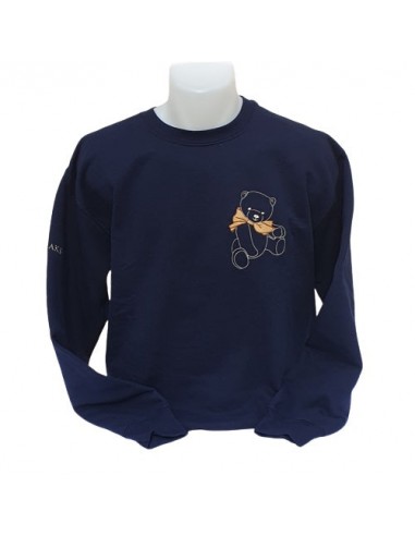 Sweat-Shirt bleu marine - Broderie Ourson 