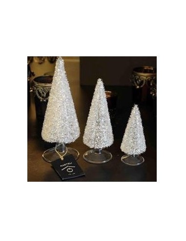 Sapins en verre - Coffret de 3 