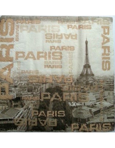 Serviette papier décor Les toits de Paris 