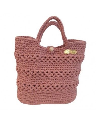 Petit sac au crochet rose - Fait-main 