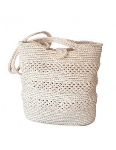 Sac au crochet écru - Fait-main 