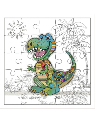 Carte Puzzle DINOSAURE - 25 pièces 