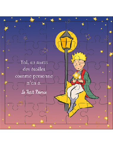 Carte Puzzle Etoiles Le Petit Prince  - 25 pièces 