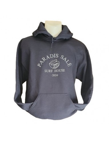 Sweat-shirt bleu marine - Broderie Paradis salé 