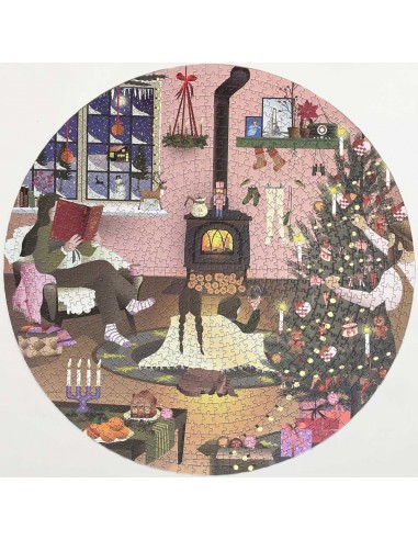 Puzzle rond Wonderfull Christmastime  - Vissevasse - 1000 pièces 