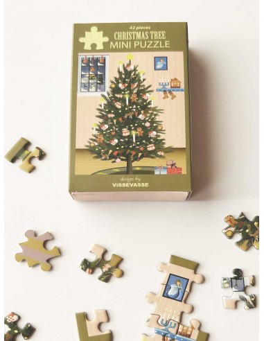 Mini puzzle Christmas tree - Vissevasse - 42 pièces 