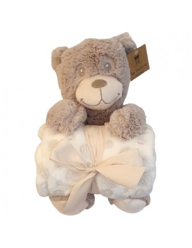 Peluche ours et sa couverture polaire 