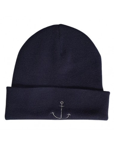 Bonnet bleu marine - Broderie Ancre 