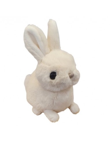 Lapin en peluche blanche Zeus - Barbara Bukowski 