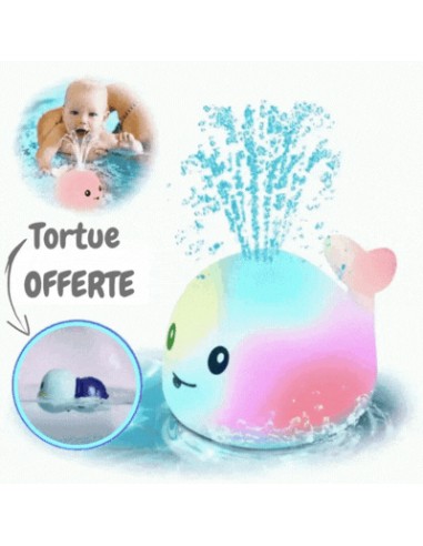 Willy - la baleine multicolore qui éclabousse de joie l'heure du bain 🐳 