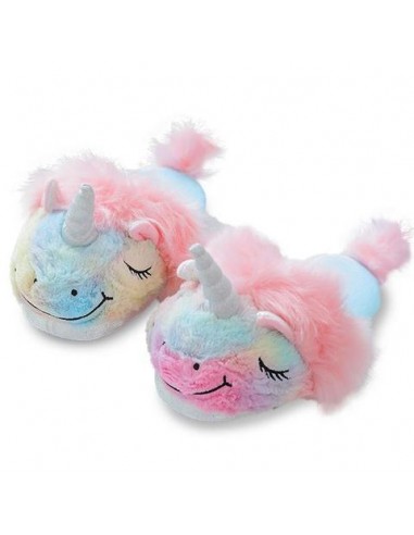 Einhorn Hausschuhe Multicolor Geschenk-Set 