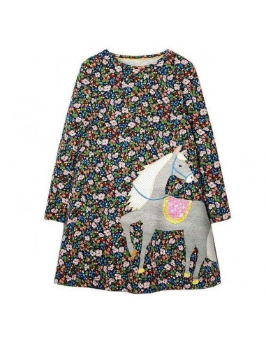 Mädchen Sommer Einhorn Kleid 