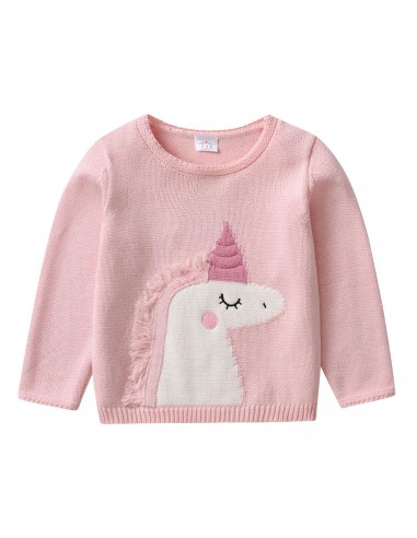 Damen Einhorn Pullover Rosa Herz 