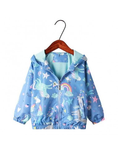 Mädchen Einhorn Fleece Jacke 