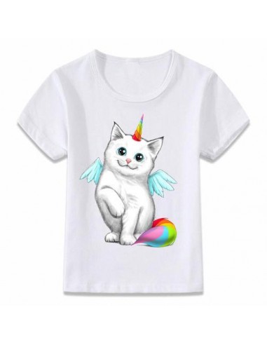 T-shirt Einhorn Katze Kawaii Kind 