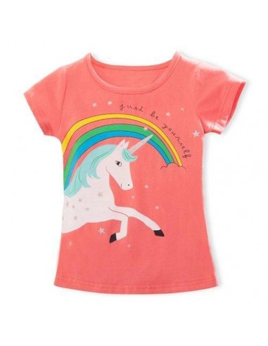 Regenbogen Einhorn Kind T-Shirt 