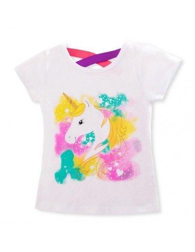 Einhorn-T-Shirt Kind Multicolor 