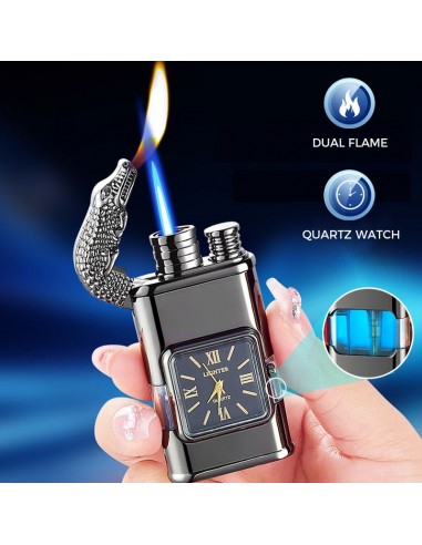 🔥Montre briquet vintage coupe-vent Lunette Jet Flame Torch🔥 